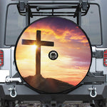 Crucifixion Of Jesus Christ Print Tire Cover With Camera Hole