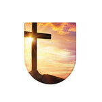 Crucifixion Of Jesus Christ Print Toilet Lid Cover