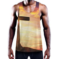 Crucifixion Of Jesus Christ Print Men's Workout Tank Top