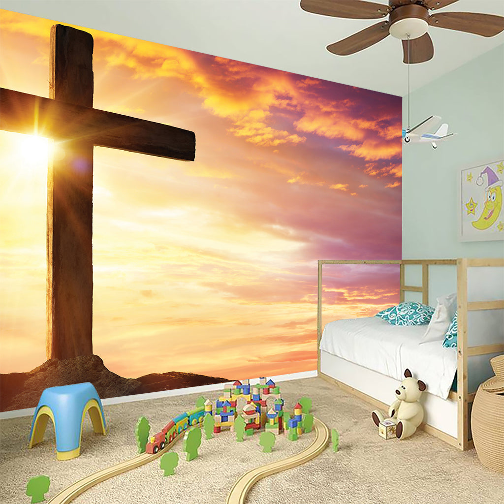 Crucifixion Of Jesus Christ Print Wall Sticker