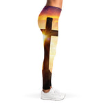 Crucifixion Of Jesus Christ Print Women's Leggings