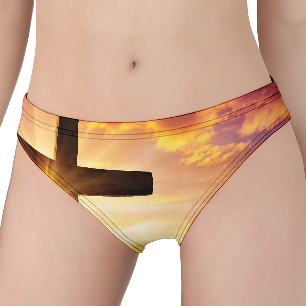 Crucifixion Of Jesus Christ Print Women's Panties