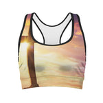 Crucifixion Of Jesus Christ Print Women's Sports Bra