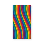 Curved Rainbow Pattern Print Baby Crib Sheet