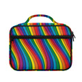 Curved Rainbow Pattern Print Briefcase Bible Bag