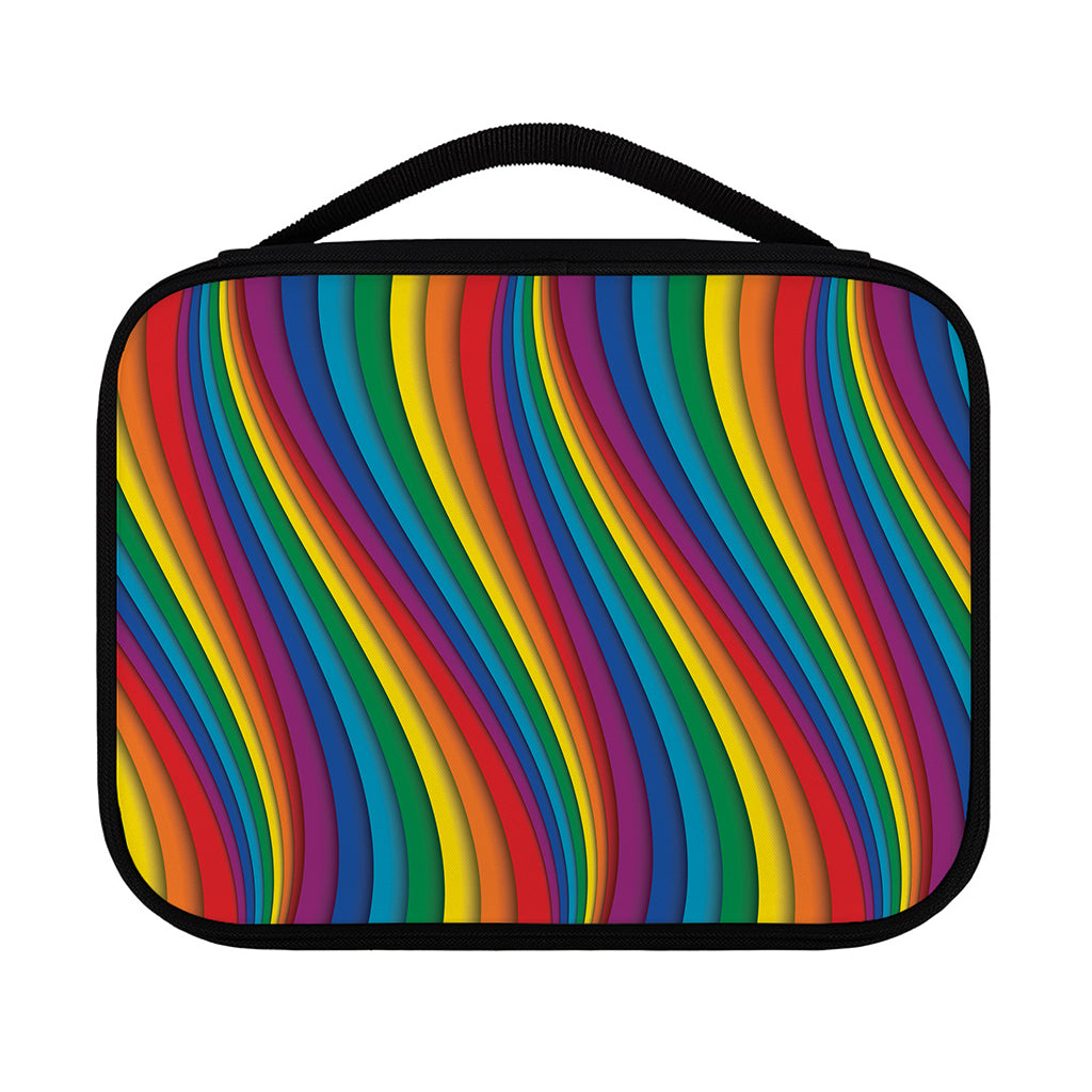 Curved Rainbow Pattern Print Classic Bible Case