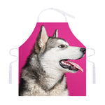 Cute Alaskan Malamute Print Adjustable Apron