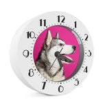 Cute Alaskan Malamute Print Alarm Clock