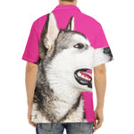 Cute Alaskan Malamute Print Aloha Shirt