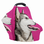 Cute Alaskan Malamute Print Baby Seat Cover