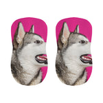 Cute Alaskan Malamute Print Bar Stool Covers