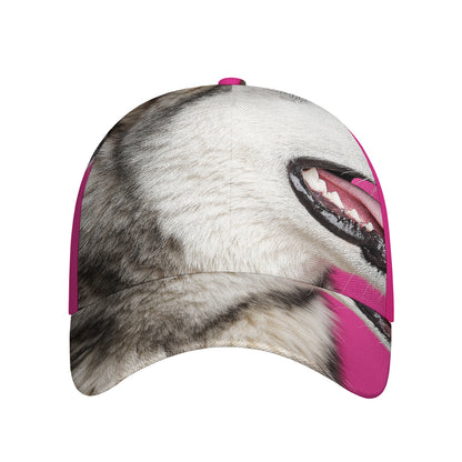 Cute Alaskan Malamute Print Baseball Cap