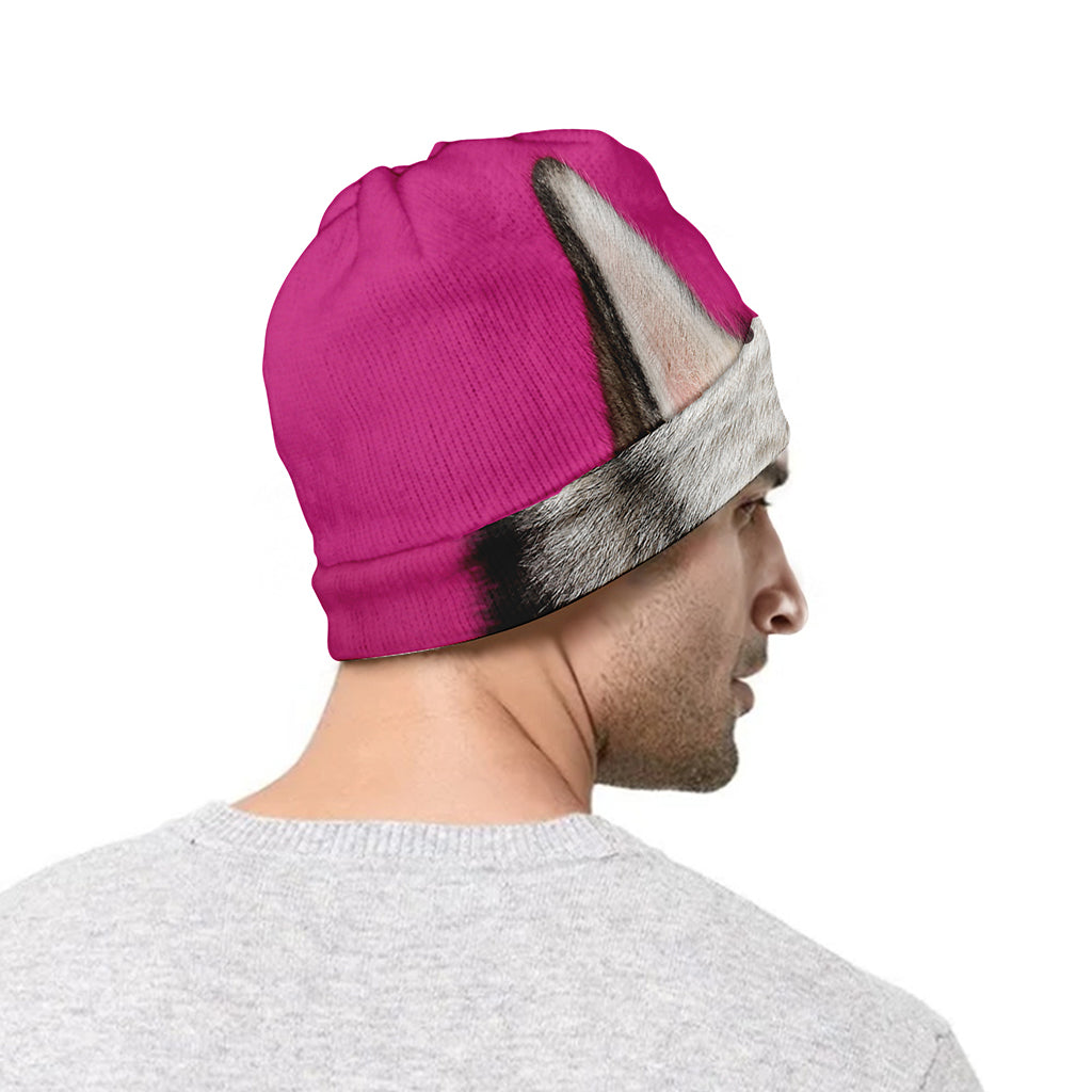 Cute Alaskan Malamute Print Beanie
