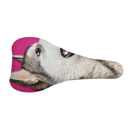 Cute Alaskan Malamute Print Bicycle Seat Cover