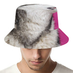 Cute Alaskan Malamute Print Bucket Hat