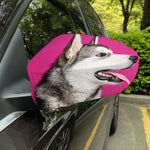 Cute Alaskan Malamute Print Car Side Mirror Covers