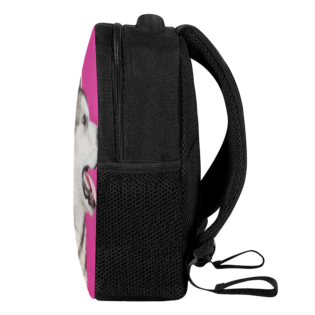 Cute Alaskan Malamute Print Casual Backpack