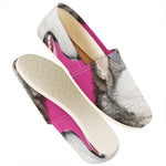 Cute Alaskan Malamute Print Casual Shoes