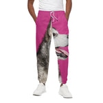 Cute Alaskan Malamute Print Cotton Pants
