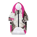 Cute Alaskan Malamute Print Dog Zip Up Hoodie