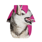 Cute Alaskan Malamute Print Dog Zip Up Hoodie