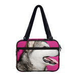 Cute Alaskan Malamute Print Double Strap Bible Bag