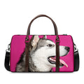 Cute Alaskan Malamute Print Duffel Bag