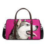 Cute Alaskan Malamute Print Duffle Bag