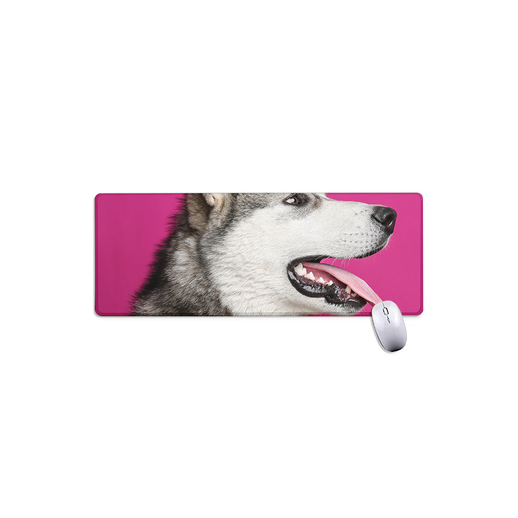 Cute Alaskan Malamute Print Extended Mouse Pad