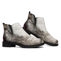 Cute Alaskan Malamute Print Flat Ankle Boots