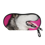 Cute Alaskan Malamute Print Glasses Case