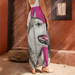 Cute Alaskan Malamute Print Harem Pants