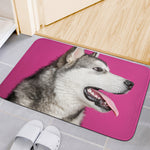 Cute Alaskan Malamute Print Indoor Door Mat