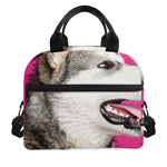 Cute Alaskan Malamute Print Insulated Lunch Bag