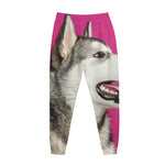 Cute Alaskan Malamute Print Jogger Pants
