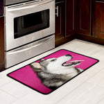 Cute Alaskan Malamute Print Kitchen Mat