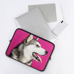 Cute Alaskan Malamute Print Laptop Sleeve