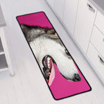 Cute Alaskan Malamute Print Long Kitchen Mat