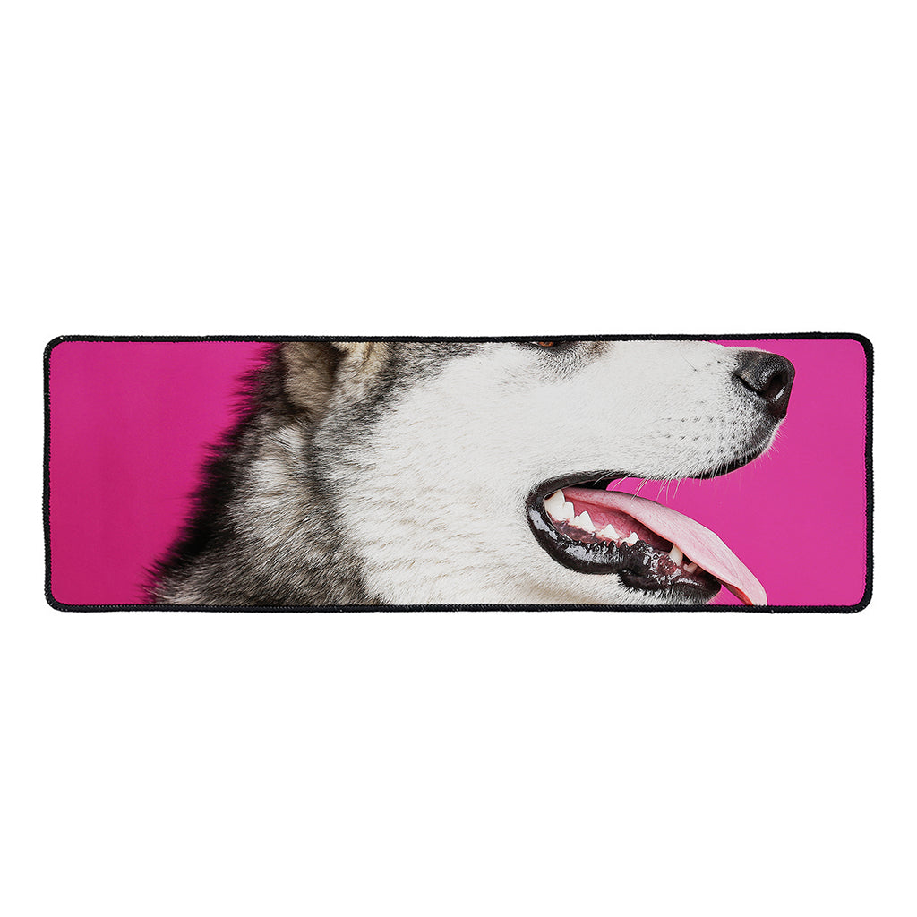 Cute Alaskan Malamute Print Long Kitchen Mat