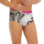 Cute Alaskan Malamute Print Men's Briefs