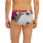 Cute Alaskan Malamute Print Men's Briefs