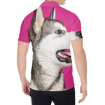 Cute Alaskan Malamute Print Men's Shirt