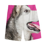 Cute Alaskan Malamute Print Men's Sports Shorts