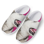 Cute Alaskan Malamute Print Mesh Casual Shoes