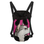 Cute Alaskan Malamute Print Pet Carrier Backpack