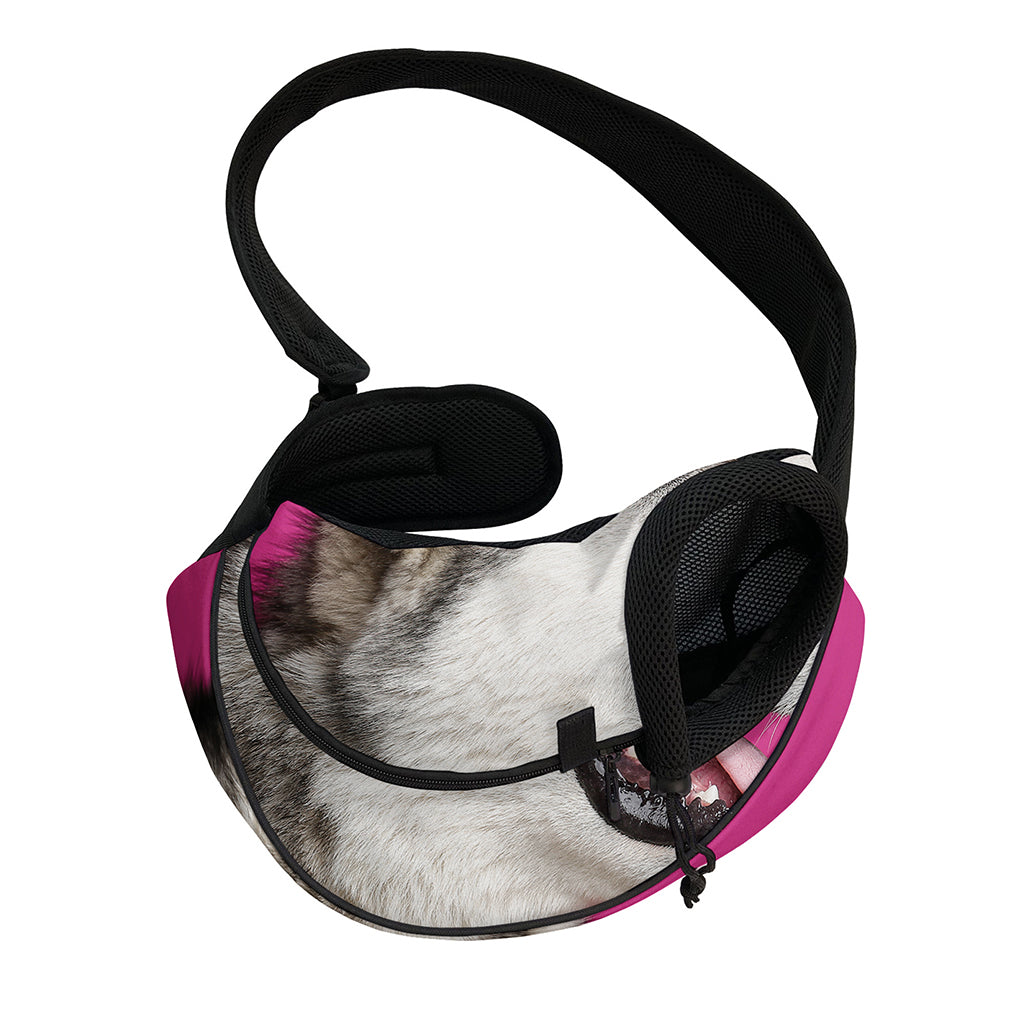 Cute Alaskan Malamute Print Pet Sling Carrier