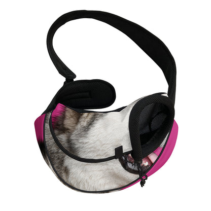 Cute Alaskan Malamute Print Pet Sling Carrier