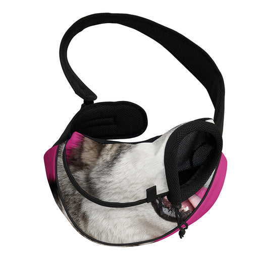 Cute Alaskan Malamute Print Pet Sling Carrier