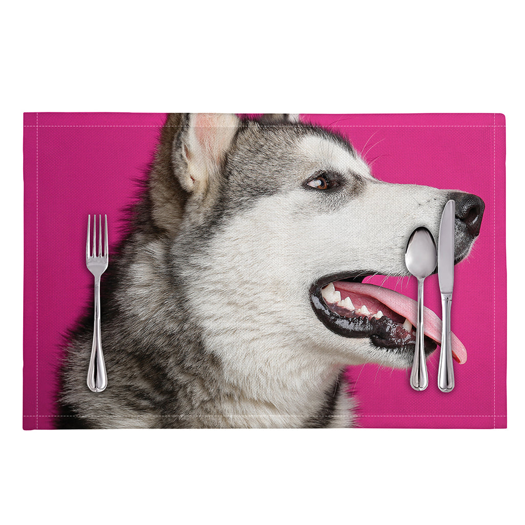 Cute Alaskan Malamute Print Placemat