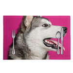 Cute Alaskan Malamute Print Placemat